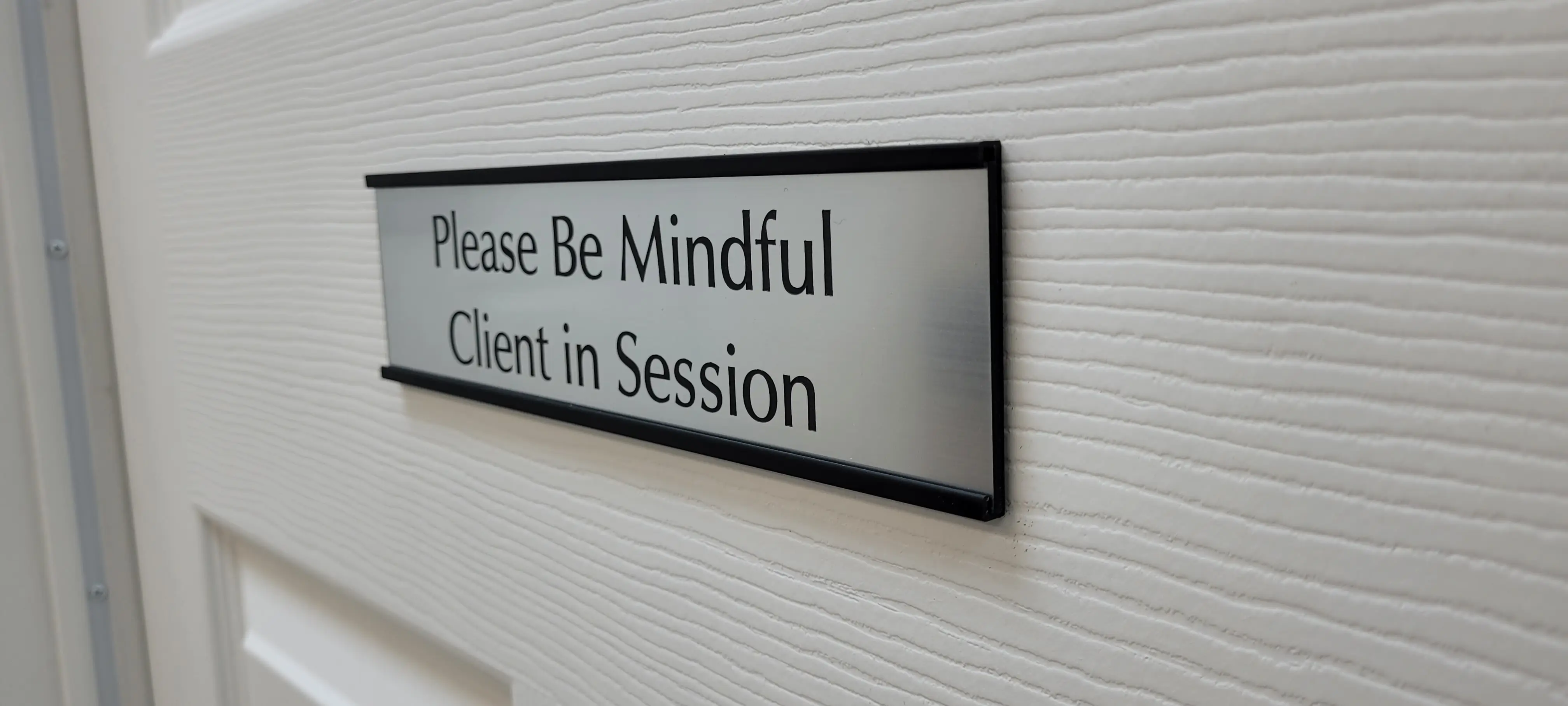 Each of our NW offices rentals has a sign on the door to ensure privacy while seeing clients