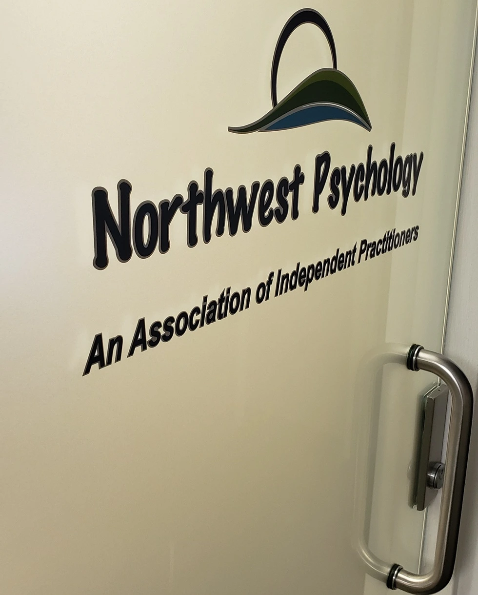 Our office space in Calgary has a bright and unique entry so clients are sure to find us